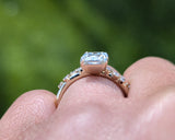 14K Yellow Gold 2.0 Radiant Lab Grown Diamond Engagement Ring