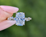 14K Yellow Gold 2.0 Radiant Lab Grown Diamond Engagement Ring