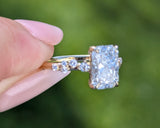 14K Yellow Gold 2.0 Radiant Lab Grown Diamond Engagement Ring