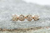 18k Rose Gold Diamond Anniversary Band Promise Ring