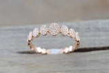 Oval Diamond Pave Band