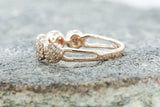 18k Rose Gold Diamond Anniversary Band Promise Ring