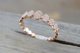 Oval Diamond Pave Band