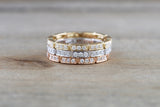 14k Gold Round Cut Bar Diamond Ring  B10073