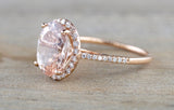 Rebecca Oval Morganite 11x9mm ASPER1430040