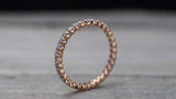 14k Rose Gold Eternity Diamond Vintage Milgrain Classic Full Eternity Band Ring Engagement Wedding