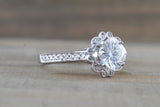 SPECIAL 1 Only Cushion Cut Moissanite 6mm Diamond Halo Engagement Ring M3096