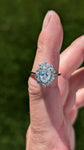 Lab Grown Diamond Oval Cut Halo Diamond Ring M3100