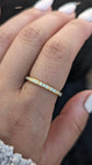 14k Gold Round Cut Bar Diamond Ring  B10073