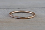 Payment Plan Gold 1mm Diamond Ring Band Stack Dainty B10074