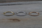 Payment Plan Gold 1mm Diamond Ring Band Stack Dainty B10074