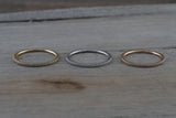 Payment Plan Gold 1mm Diamond Ring Band Stack Dainty B10074