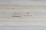 Reserved listing Diamond Bar Stud Earring