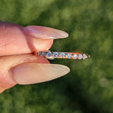 14k White Gold Diamond Stackable Band Engagement Promise Ring Love Bead Single Prong