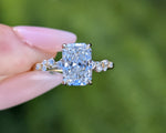 14K Yellow Gold 2.0 Radiant Lab Grown Diamond Engagement Ring