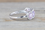Multi Colored Sapphire 5 Gemstone Diamond Halo Ring ASPBR010068
