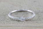 Pear Shape Design Dainty Diamond Band FR01006
