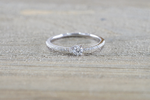 Pear Shape Design Dainty Diamond Band FR01006