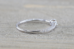 Pear Shape Design Dainty Diamond Band FR01006