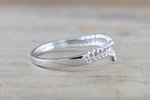Double V Groove Band Gold Diamond and Bead Band ASPBR010061