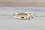 Multi Colored Sapphire 5 Gemstone Ring ASPBR010062