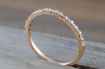Dainty Thin Channel Set Baguette Diamond Band B10076