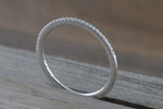 Gold 1mm Diamond Ring Band Stack Dainty B10074