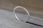 Dainty Thin Channel Set Baguette Diamond Band B10076
