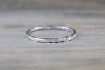 Dainty Thin Channel Set Baguette Diamond Band B10076