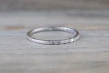 Dainty Thin Channel Set Baguette Diamond Band B10076