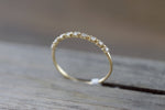 14kt Rose Gold Diamond Ring Band Wedding Engagement Stack Dainty B010033