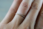 14kt Rose Gold Diamond Ring Band Wedding Engagement Stack Dainty B010033
