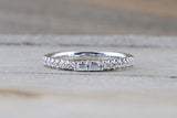 18kt White Gold Round Brilliant And Baguette Cut Diamond Ring Engagement Wedding Band Promise Fashion Design