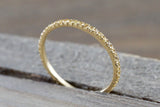 Dainty Thin Sapphire Eternity Band Stackable Ring B10078