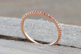 Dainty Thin Sapphire Eternity Band Stackable Ring B10078