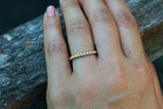 Gold 2mm Bead Ball Eternity Band