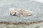 18k Rose Gold Diamond Anniversary Band Promise Ring