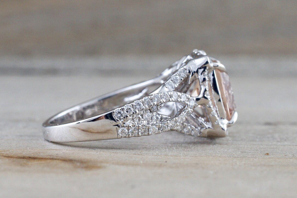 Multi-Diamond Engagement Ring 1 ct tw Princess-Cut 14K White Gold | Kay