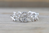 Gold Floral Leaf Diamond Band ASPBR010010