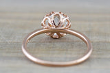 Moissanite  Gold Solitaire Round 8mm Melrose