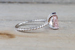 Morganite Bead Ring