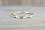 Gold Round And Baguette Cut Diamond Ring Wedding ASPBR010017