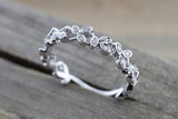 Gold Floral Leaf Diamond Band ASPBR010010