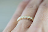 Dana 14k Yellow Gold Milgrain Etched Vintage Band Ring