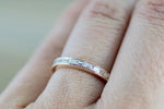 Baguette Diamond Diamond Milgrain Etched Channel Set 2.5mm