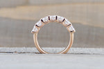 U Prong Round Diamond Band Ring ASPBR010049