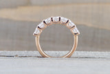 U Prong Round Diamond Band Ring ASPBR010049