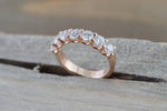 U Prong Round Diamond Band Ring ASPBR010049