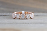 Diamond Halo 5 Stone Band
