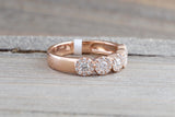 Diamond Halo 5 Stone Band